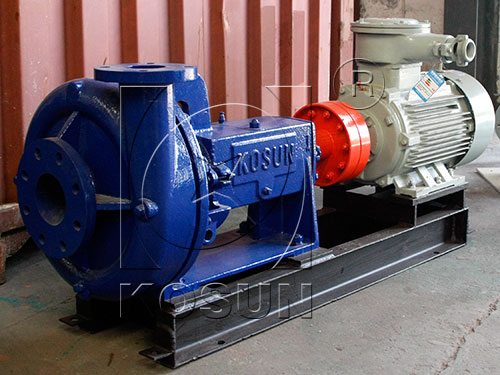 Centrifugal pump in drilling fluid solids control system