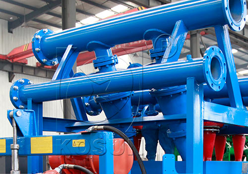 Hydrocyclone desander in drilling mud cleaner