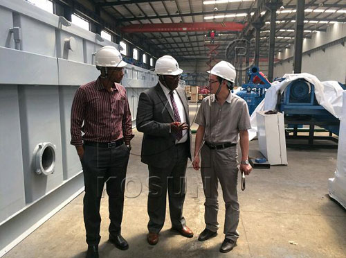 Sudan drilling company paid a visit to KOSUN factory
