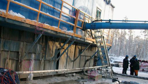 This pic shows KOSUN’s arctic solids control system was being in use on the site of Jetby Oilfield in Aktau,Kazakhstan.