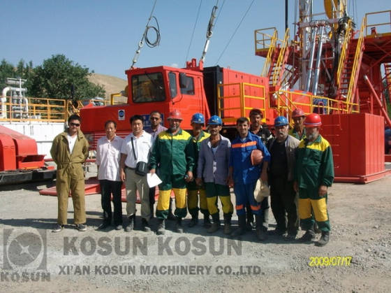 KOSUN were responsible for the supply of the whole set of solids control system with its after-sale assembly and maintenance.On the day when the system was started,Tajikistan premier showed up and cut the ribbons.
